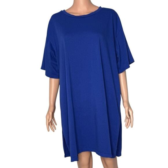 Kowtow Dresses & Skirts - Kowtow Building Block T-Shirt Dress in Bright Royal Blue